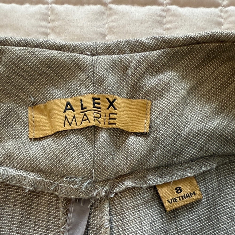 Women's Alex Marie Classic Light Gray Trouser Pants Size 8 - Picture 7 of 13